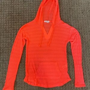 aeropostale neon pink hooded cover up